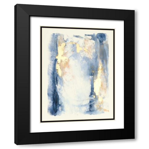 Circles and Dream I Black Modern Wood Framed Art Print with Double Matting by Combs, Joyce