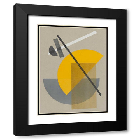 Homage to Bauhaus IV Black Modern Wood Framed Art Print with Double Matting by Delamater, Rob