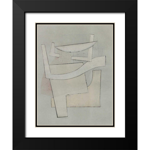 Alchemy IV Black Modern Wood Framed Art Print with Double Matting by Delamater, Rob