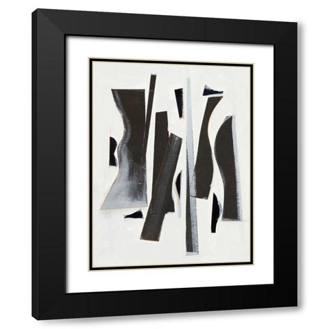 Rhythm Cadence I Black Modern Wood Framed Art Print with Double Matting by Delamater, Rob