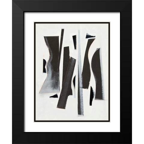 Rhythm Cadence I Black Modern Wood Framed Art Print with Double Matting by Delamater, Rob