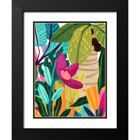 Island Thicket I Black Modern Wood Framed Art Print with Double Matting by Vess, June Erica