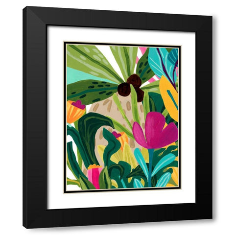 Island Thicket II Black Modern Wood Framed Art Print with Double Matting by Vess, June Erica