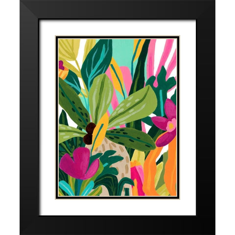 Island Thicket III Black Modern Wood Framed Art Print with Double Matting by Vess, June Erica