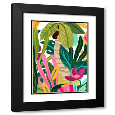 Island Thicket IV Black Modern Wood Framed Art Print with Double Matting by Vess, June Erica