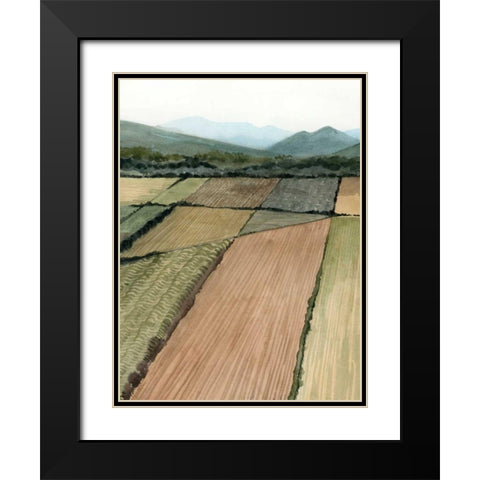 This Land II Black Modern Wood Framed Art Print with Double Matting by Popp, Grace