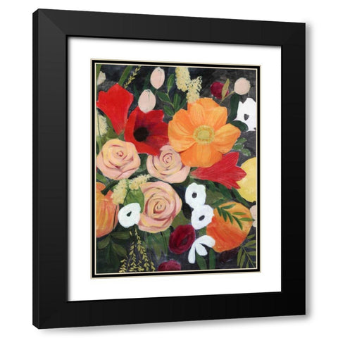 November Bouquet II Black Modern Wood Framed Art Print with Double Matting by Popp, Grace