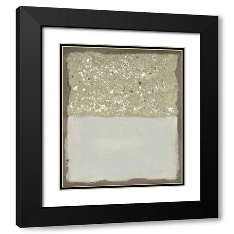 Compaction I Black Modern Wood Framed Art Print with Double Matting by Lam, Vanna
