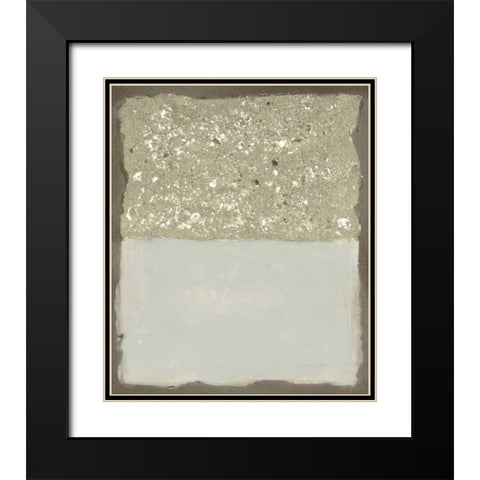 Compaction I Black Modern Wood Framed Art Print with Double Matting by Lam, Vanna