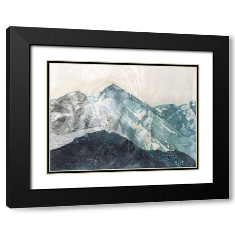 Glacial Peaks I Black Modern Wood Framed Art Print with Double Matting by Lam, Vanna