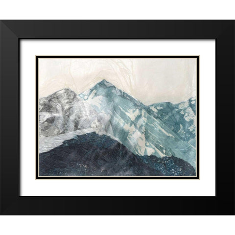 Glacial Peaks I Black Modern Wood Framed Art Print with Double Matting by Lam, Vanna