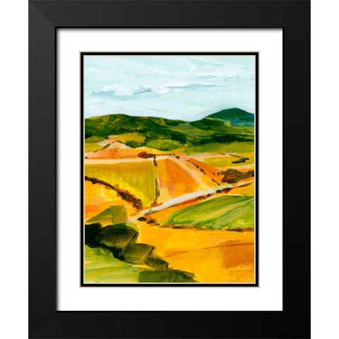 Country Gaze II Black Modern Wood Framed Art Print with Double Matting by Warren, Annie