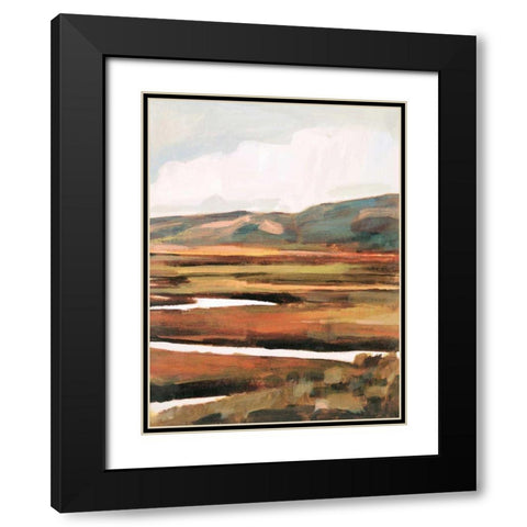 Mountain Field II Black Modern Wood Framed Art Print with Double Matting by Borges, Victoria