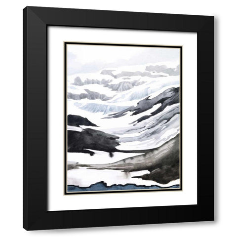 Winter Walk II Black Modern Wood Framed Art Print with Double Matting by Popp, Grace
