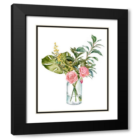 Potpourri I Black Modern Wood Framed Art Print with Double Matting by Wang, Melissa