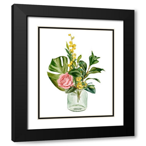 Potpourri II Black Modern Wood Framed Art Print with Double Matting by Wang, Melissa