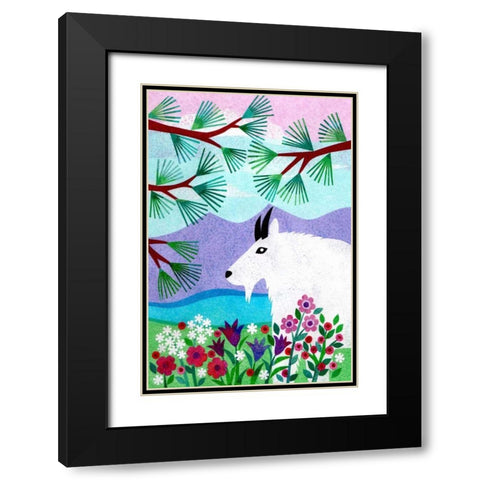 Forest Creatures V Black Modern Wood Framed Art Print with Double Matting by Conway, Kim