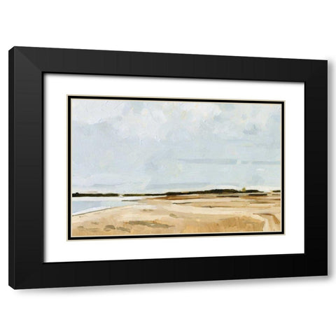 Quiet Coast I Black Modern Wood Framed Art Print with Double Matting by Caroline, Emma