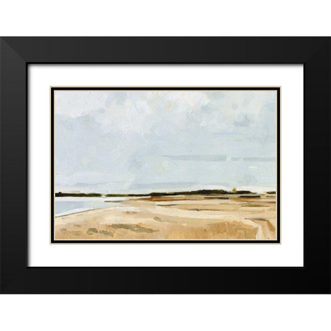 Quiet Coast I Black Modern Wood Framed Art Print with Double Matting by Caroline, Emma