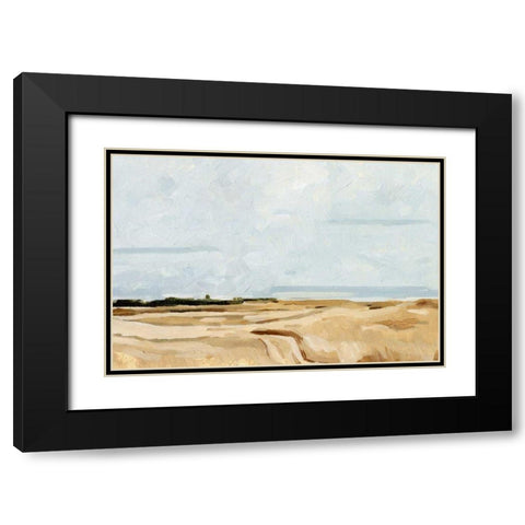 Quiet Coast II Black Modern Wood Framed Art Print with Double Matting by Caroline, Emma