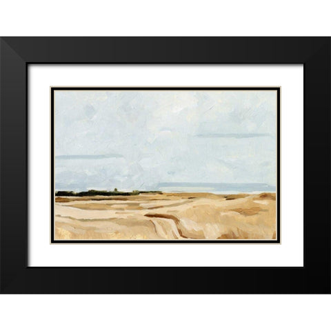 Quiet Coast II Black Modern Wood Framed Art Print with Double Matting by Caroline, Emma