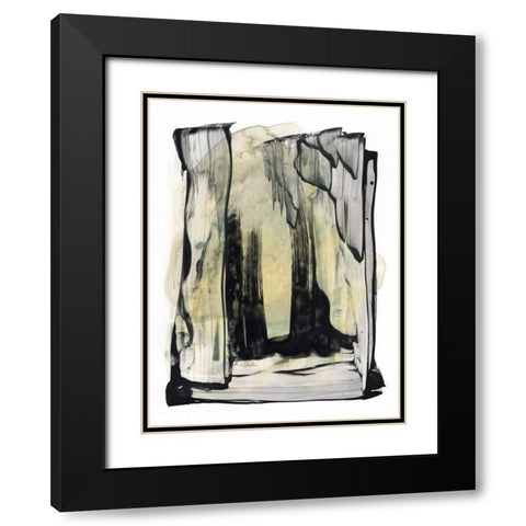 Noir Essence III Black Modern Wood Framed Art Print with Double Matting by Stramel, Renee W.