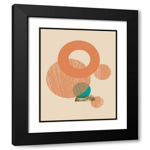Coastal Medallions I Black Modern Wood Framed Art Print with Double Matting by Green, Jacob