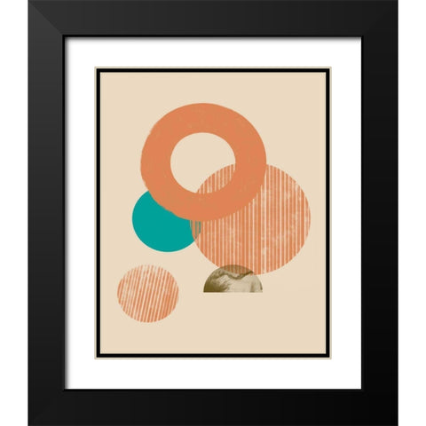 Coastal Medallions II Black Modern Wood Framed Art Print with Double Matting by Green, Jacob