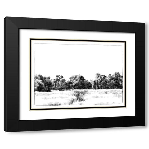 Northern Neck Landscape I Black Modern Wood Framed Art Print with Double Matting by Caroline, Emma