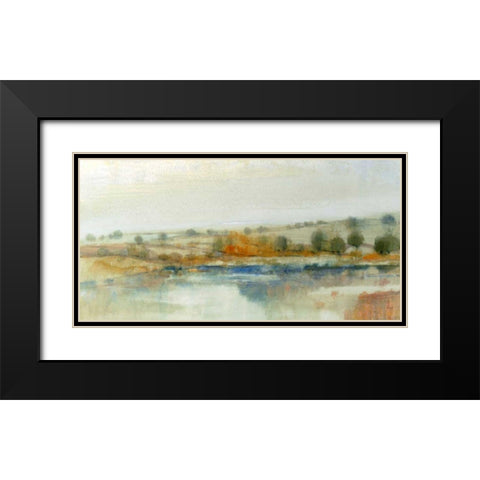 River Bank I Black Modern Wood Framed Art Print with Double Matting by OToole, Tim