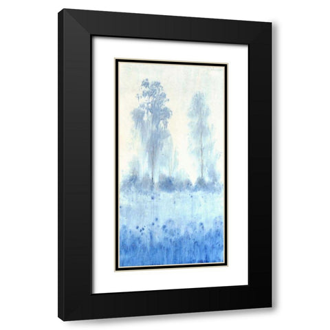 Blue Focus I Black Modern Wood Framed Art Print with Double Matting by OToole, Tim