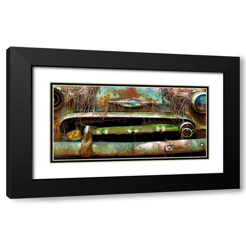 Car Graveyard V Black Modern Wood Framed Art Print with Double Matting by McLoughlin, James