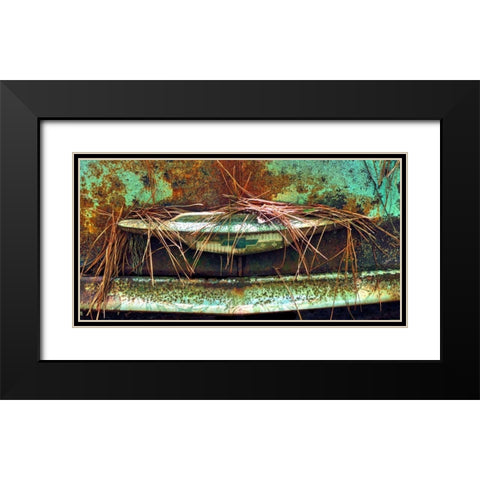 Car Graveyard VI Black Modern Wood Framed Art Print with Double Matting by McLoughlin, James