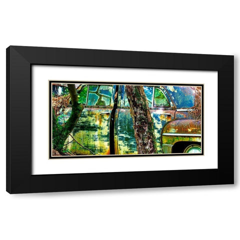 Car Graveyard VIII Black Modern Wood Framed Art Print with Double Matting by McLoughlin, James