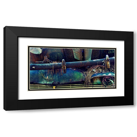 Car Graveyard X Black Modern Wood Framed Art Print with Double Matting by McLoughlin, James