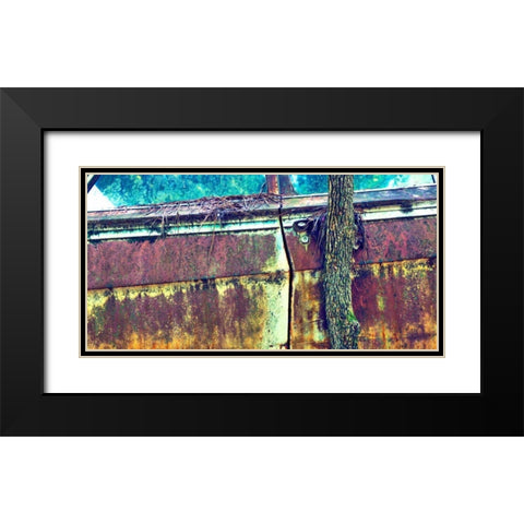 Car Graveyard XI Black Modern Wood Framed Art Print with Double Matting by McLoughlin, James