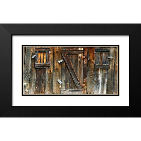 Barnside IV Black Modern Wood Framed Art Print with Double Matting by McLoughlin, James