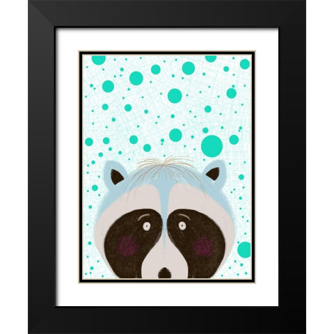 Peeky Boo I Black Modern Wood Framed Art Print with Double Matting by Moore, Regina