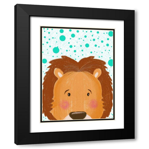 Peeky Boo III Black Modern Wood Framed Art Print with Double Matting by Moore, Regina
