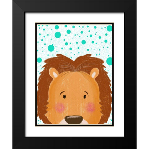 Peeky Boo III Black Modern Wood Framed Art Print with Double Matting by Moore, Regina