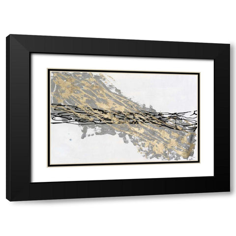 Mistral IV in White Black Modern Wood Framed Art Print with Double Matting by Willett, Michael