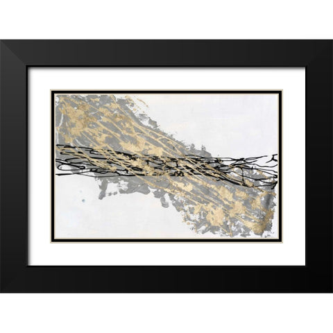 Mistral IV in White Black Modern Wood Framed Art Print with Double Matting by Willett, Michael