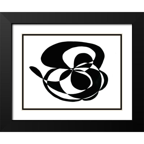 Tenuous II Black Modern Wood Framed Art Print with Double Matting by Stramel, Renee W.