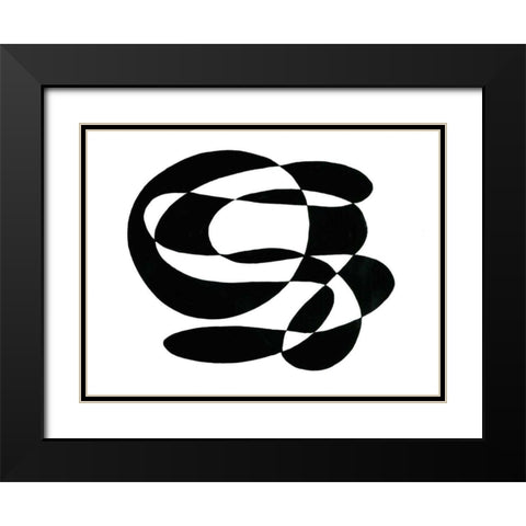 Tenuous III Black Modern Wood Framed Art Print with Double Matting by Stramel, Renee W.