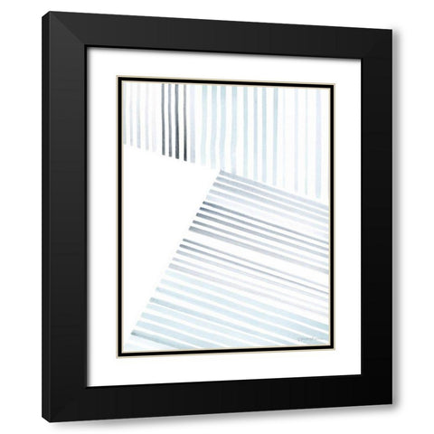 Manifold II Black Modern Wood Framed Art Print with Double Matting by Lam, Vanna