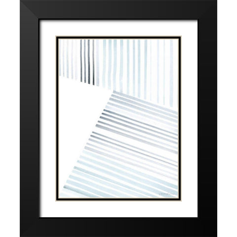 Manifold II Black Modern Wood Framed Art Print with Double Matting by Lam, Vanna