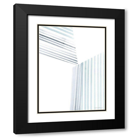 Manifold III Black Modern Wood Framed Art Print with Double Matting by Lam, Vanna