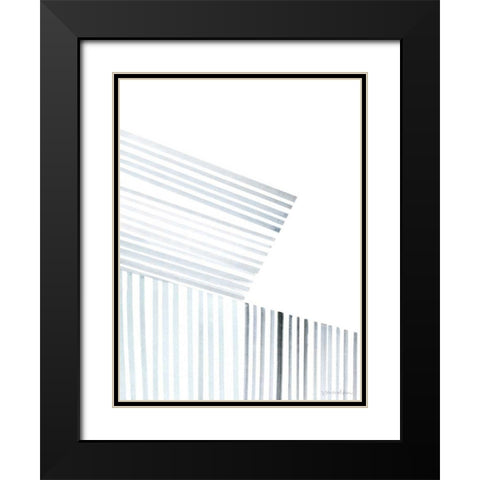 Manifold IV Black Modern Wood Framed Art Print with Double Matting by Lam, Vanna
