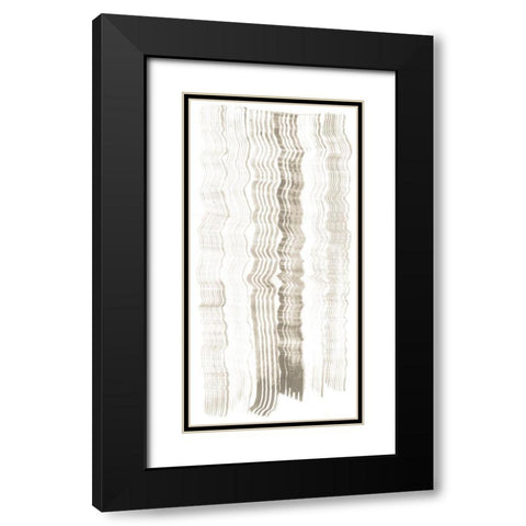 Accordian Shift I Black Modern Wood Framed Art Print with Double Matting by Lam, Vanna