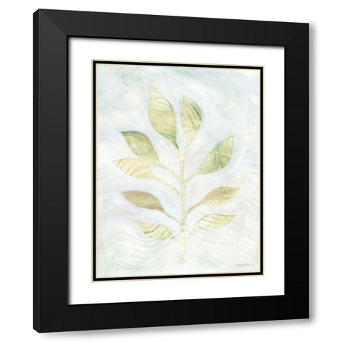 Breezy Fronds I Black Modern Wood Framed Art Print with Double Matting by Lam, Vanna